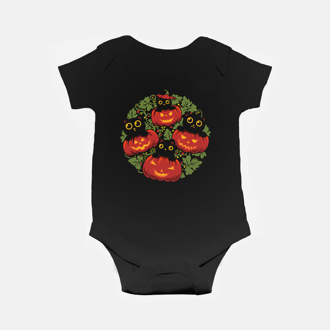 Pumpkin Kitten Family-Baby-Basic-Onesie-erion_designs
