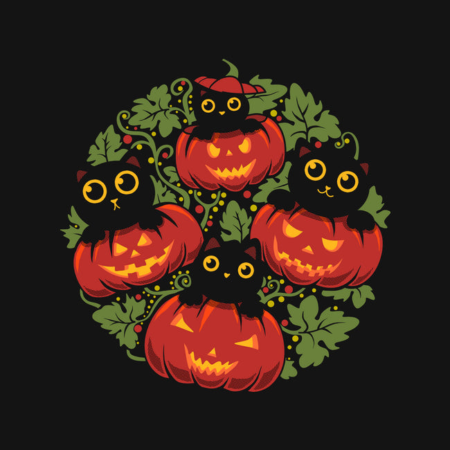 Pumpkin Kitten Family-Womens-V-Neck-Tee-erion_designs