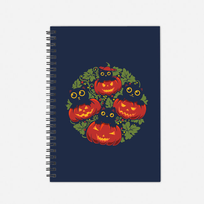 Pumpkin Kitten Family-None-Dot Grid-Notebook-erion_designs