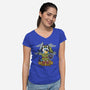 Legend Of Bluey-Womens-V-Neck-Tee-JamesQJO