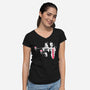 Strawberry Fiction-Womens-V-Neck-Tee-rocketman_art