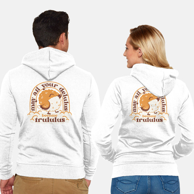 Your Delulus-Unisex-Zip-Up-Sweatshirt-Aarons Art Room