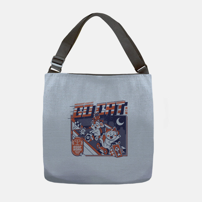 Midnight Race On Your Roof-None-Adjustable Tote-Bag-tobefonseca