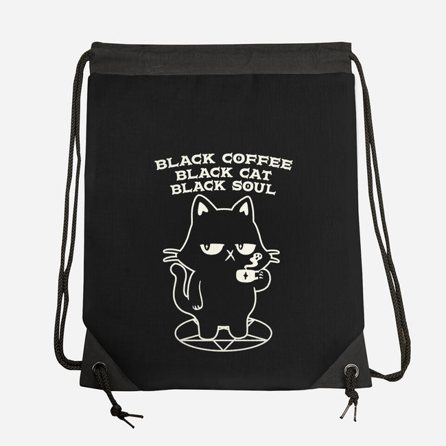 Black Cat Black Soul-None-Drawstring-Bag-tobefonseca