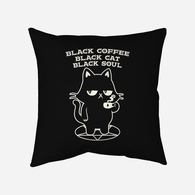 Black Cat Black Soul-None-Non-Removable Cover w Insert-Throw Pillow-tobefonseca