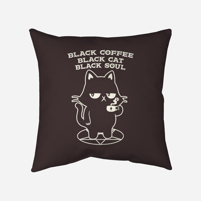 Black Cat Black Soul-None-Non-Removable Cover w Insert-Throw Pillow-tobefonseca