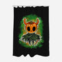 Pumpkin Knight-None-Polyester-Shower Curtain-nickzzarto