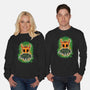 Pumpkin Knight-Unisex-Crew Neck-Sweatshirt-nickzzarto