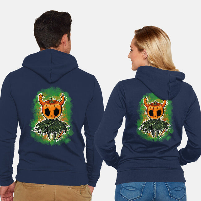 Pumpkin Knight-Unisex-Zip-Up-Sweatshirt-nickzzarto