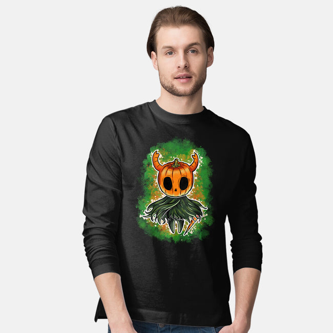 Pumpkin Knight-Mens-Long Sleeved-Tee-nickzzarto