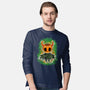 Pumpkin Knight-Mens-Long Sleeved-Tee-nickzzarto