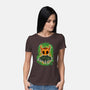 Pumpkin Knight-Womens-Basic-Tee-nickzzarto