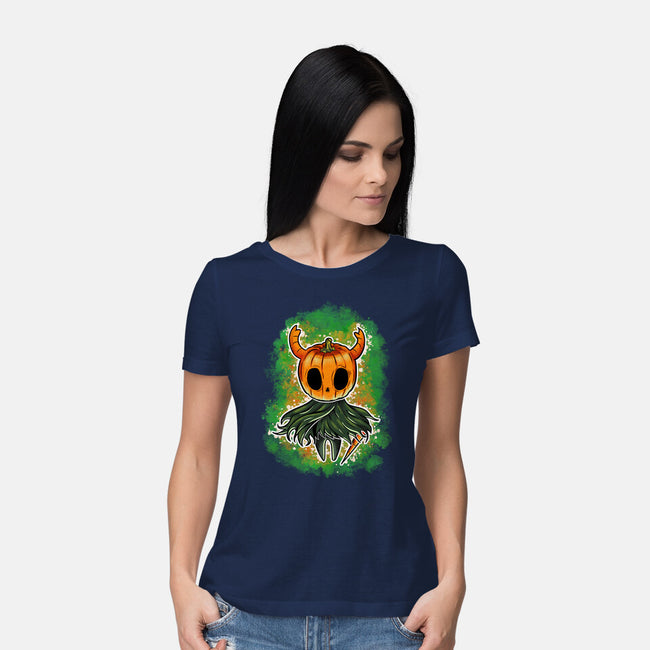 Pumpkin Knight-Womens-Basic-Tee-nickzzarto