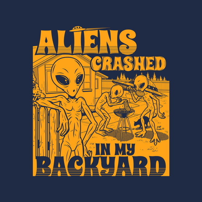 Aliens Crashed In My Backyard-Womens-V-Neck-Tee-Boggs Nicolas