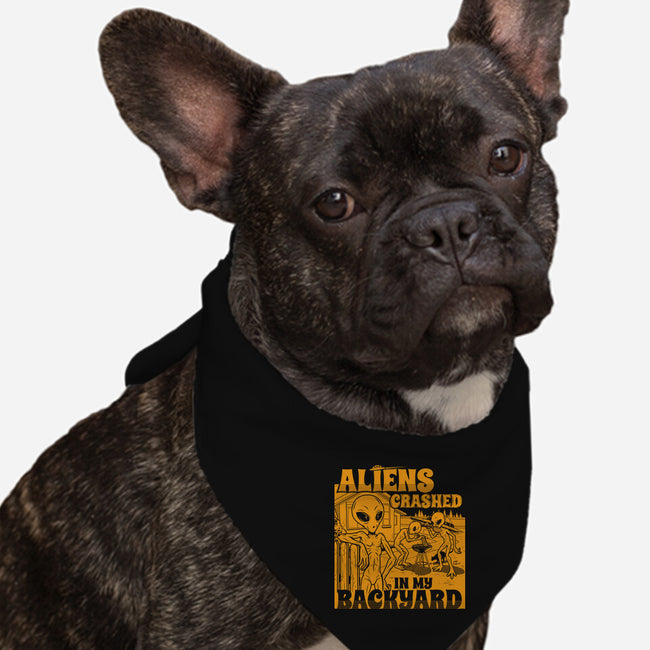 Aliens Crashed In My Backyard-Dog-Bandana-Pet Collar-Boggs Nicolas