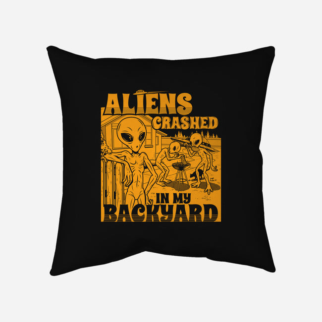 Aliens Crashed In My Backyard-None-Non-Removable Cover w Insert-Throw Pillow-Boggs Nicolas