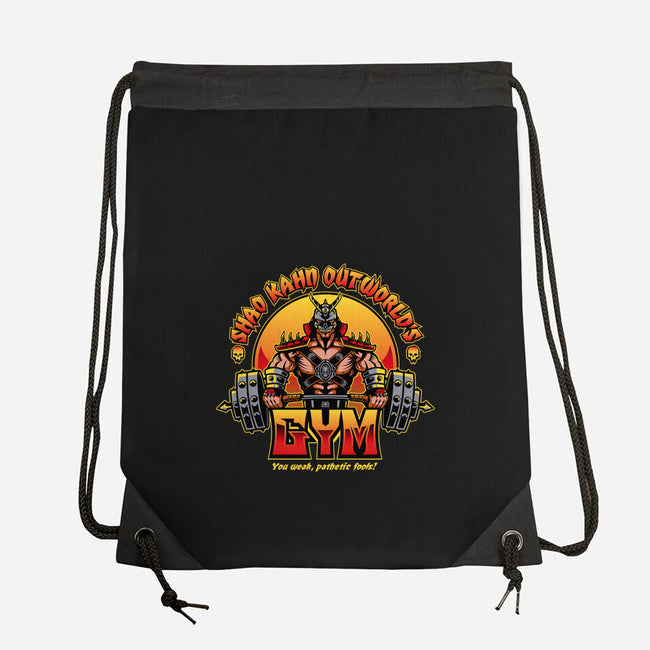 Outworld's Gym-None-Drawstring-Bag-demonigote