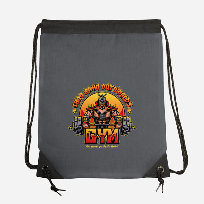 Outworld's Gym-None-Drawstring-Bag-demonigote