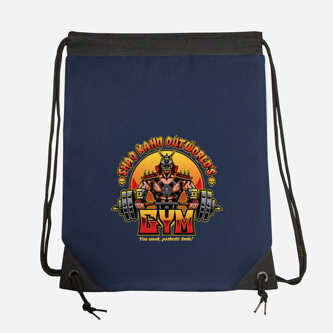 Outworld's Gym-None-Drawstring-Bag-demonigote