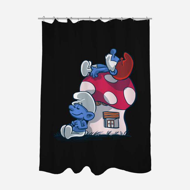 Smurfpy-None-Polyester-Shower Curtain-zascanauta