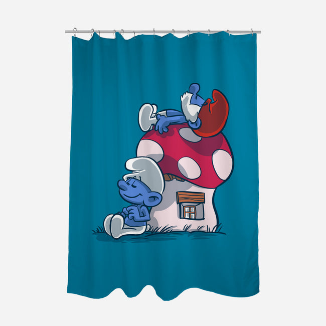 Smurfpy-None-Polyester-Shower Curtain-zascanauta