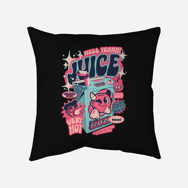 Hell Yeah Juice-None-Non-Removable Cover w Insert-Throw Pillow-ilustrata