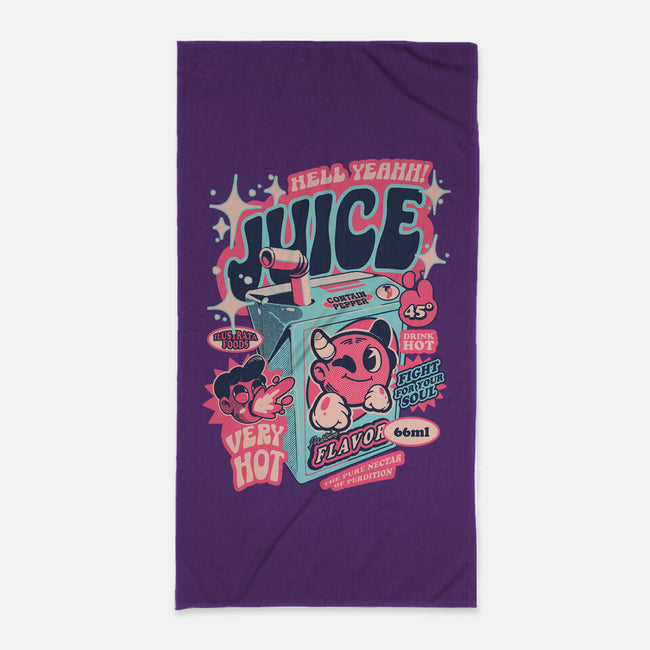 Hell Yeah Juice-None-Beach-Towel-ilustrata