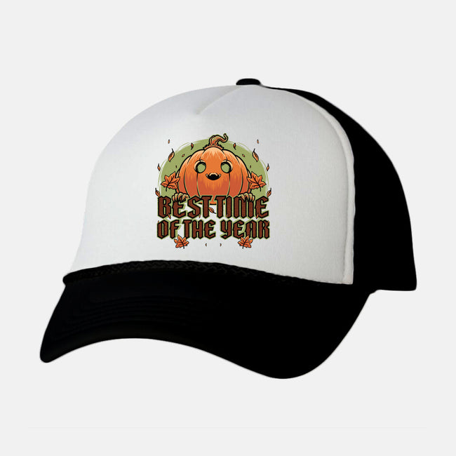 Pumpkin Autumn Halloween-Unisex-Trucker-Hat-Studio Mootant
