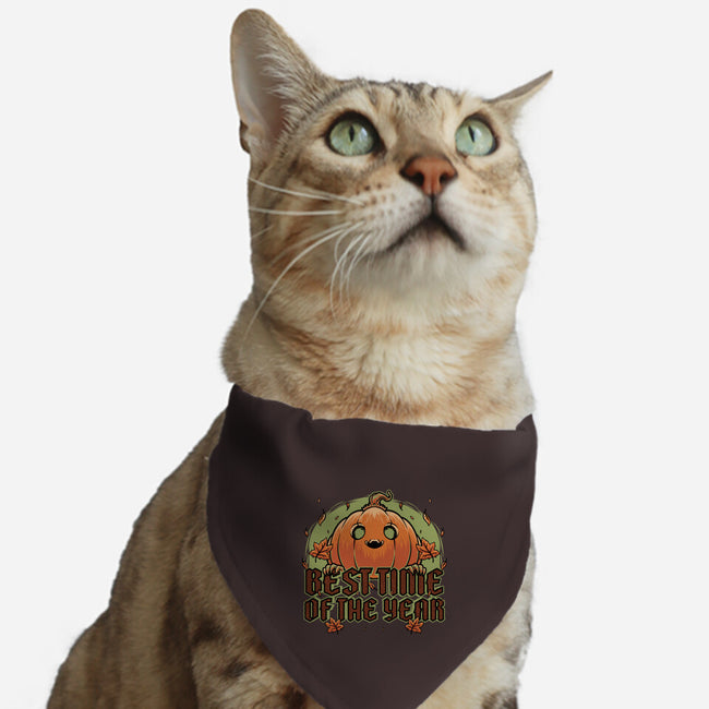 Pumpkin Autumn Halloween-Cat-Adjustable-Pet Collar-Studio Mootant