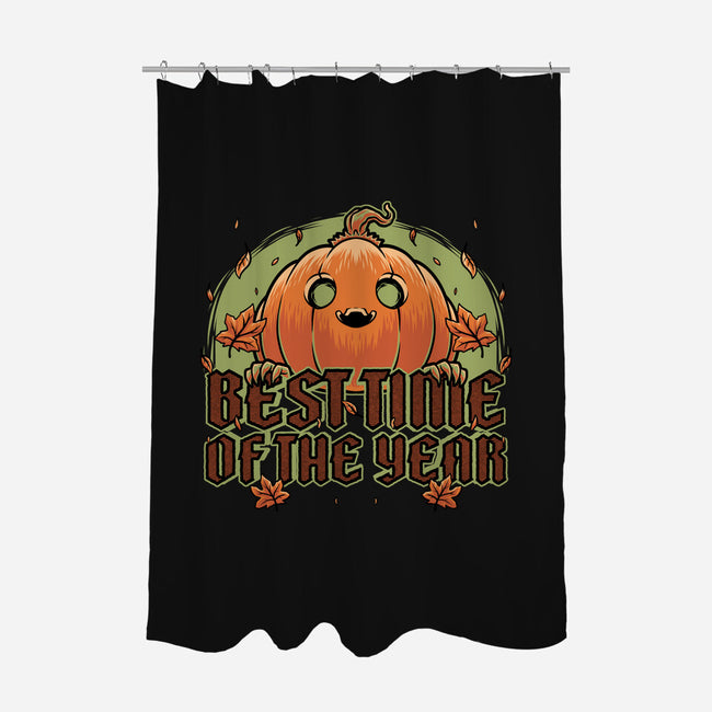 Pumpkin Autumn Halloween-None-Polyester-Shower Curtain-Studio Mootant