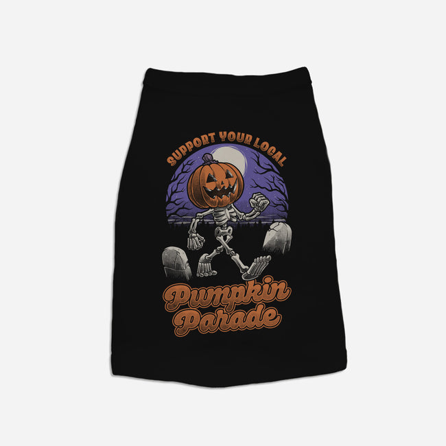 Halloween Pumpkin Parade-Dog-Basic-Pet Tank-Studio Mootant