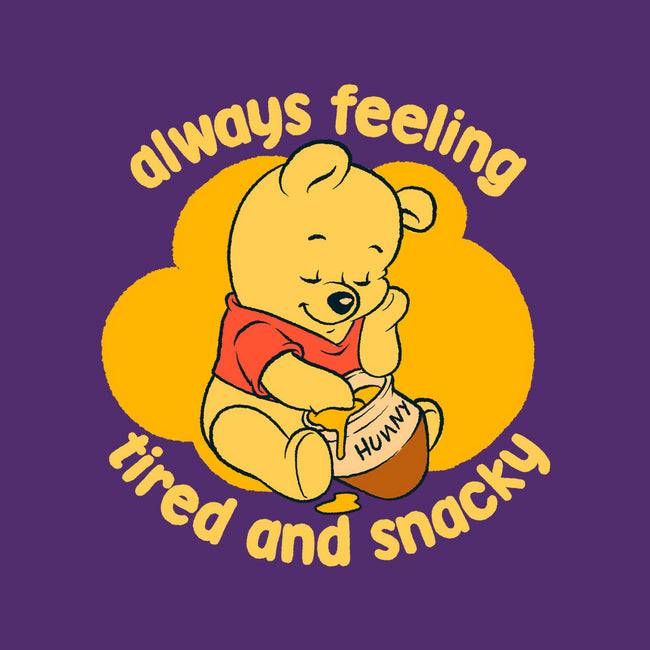 Cute Tired Snacky Bear-Womens-Fitted-Tee-Studio Mootant