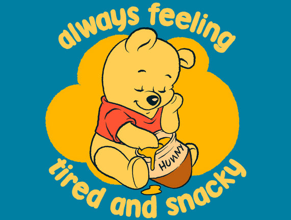Cute Tired Snacky Bear