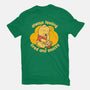 Cute Tired Snacky Bear-Womens-Fitted-Tee-Studio Mootant