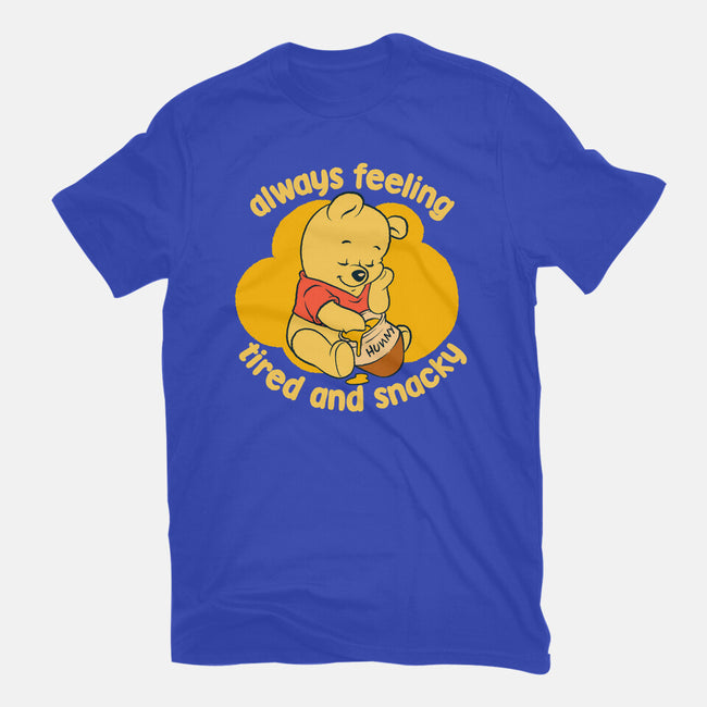 Cute Tired Snacky Bear-Mens-Heavyweight-Tee-Studio Mootant