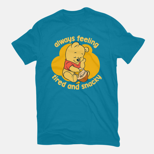 Cute Tired Snacky Bear-Mens-Premium-Tee-Studio Mootant