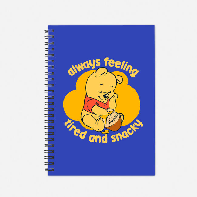 Cute Tired Snacky Bear-None-Dot Grid-Notebook-Studio Mootant