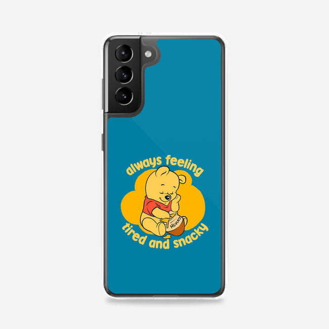 Cute Tired Snacky Bear-Samsung-Snap-Phone Case-Studio Mootant