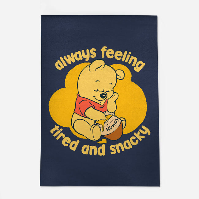 Cute Tired Snacky Bear-None-Indoor-Rug-Studio Mootant