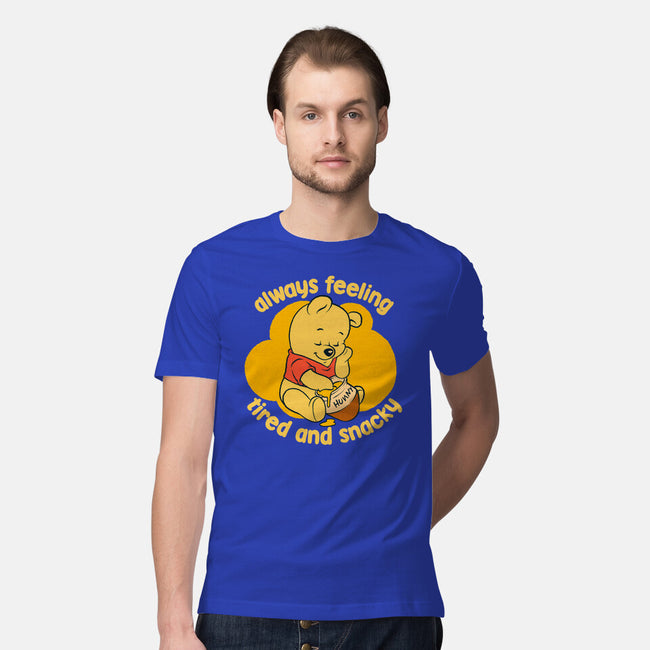 Cute Tired Snacky Bear-Mens-Premium-Tee-Studio Mootant