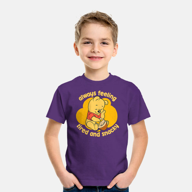 Cute Tired Snacky Bear-Youth-Basic-Tee-Studio Mootant