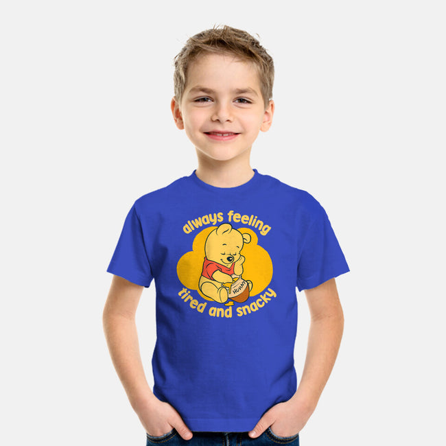 Cute Tired Snacky Bear-Youth-Basic-Tee-Studio Mootant