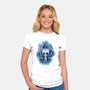 Power Up Knight-Womens-Fitted-Tee-nickzzarto