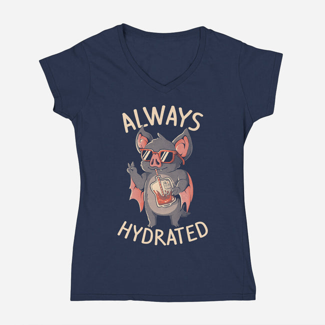 Always Hydrated-Womens-V-Neck-Tee-eduely