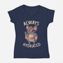 Always Hydrated-Womens-V-Neck-Tee-eduely