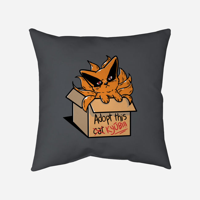 Adopt This Kyub-None-Removable Cover-Throw Pillow-Freecheese