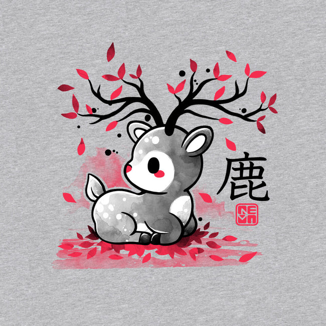 Japanese Deer In Autumn-Youth-Pullover-Sweatshirt-NemiMakeit