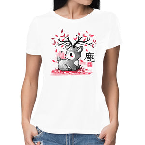 Japanese Deer In Autumn