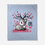 Japanese Deer In Autumn-None-Fleece-Blanket-NemiMakeit