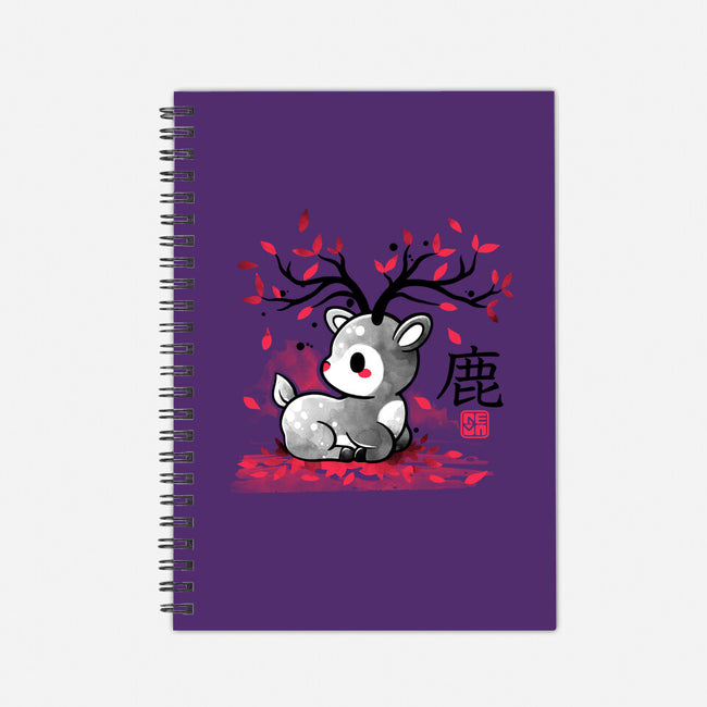 Japanese Deer In Autumn-None-Dot Grid-Notebook-NemiMakeit